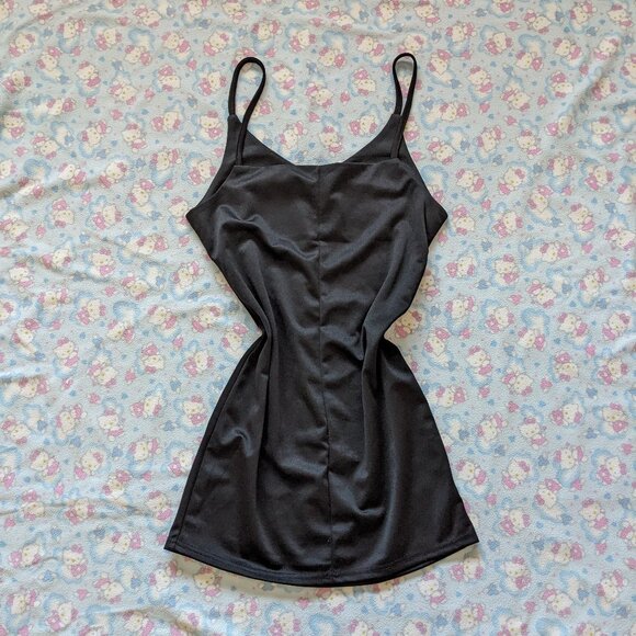 yesstyle black strappy mini dress | womens dresses - Picture 3 of 4